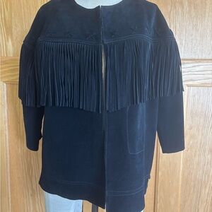 Current & Elliot Western Fringe Suede Jacket Size 1
